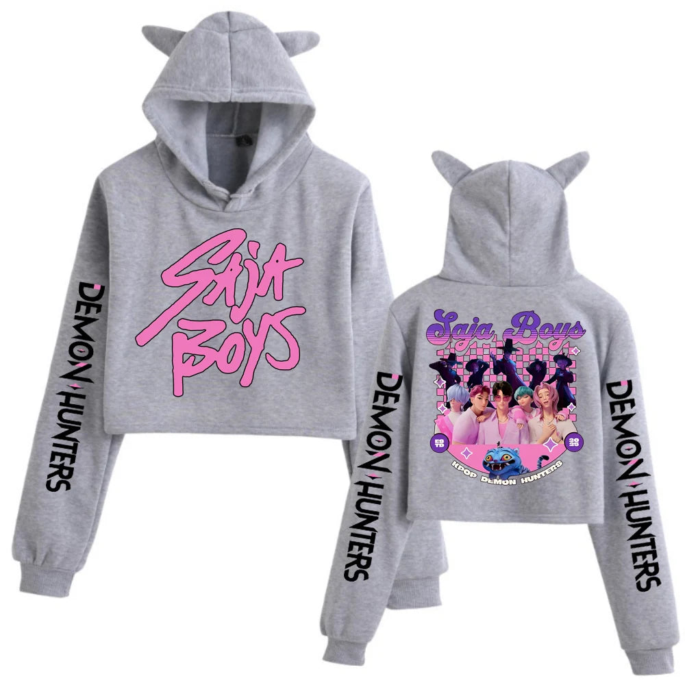 😺 Anime K-Pop Demon Hunters – Sweat à Oreilles de Chat 😺