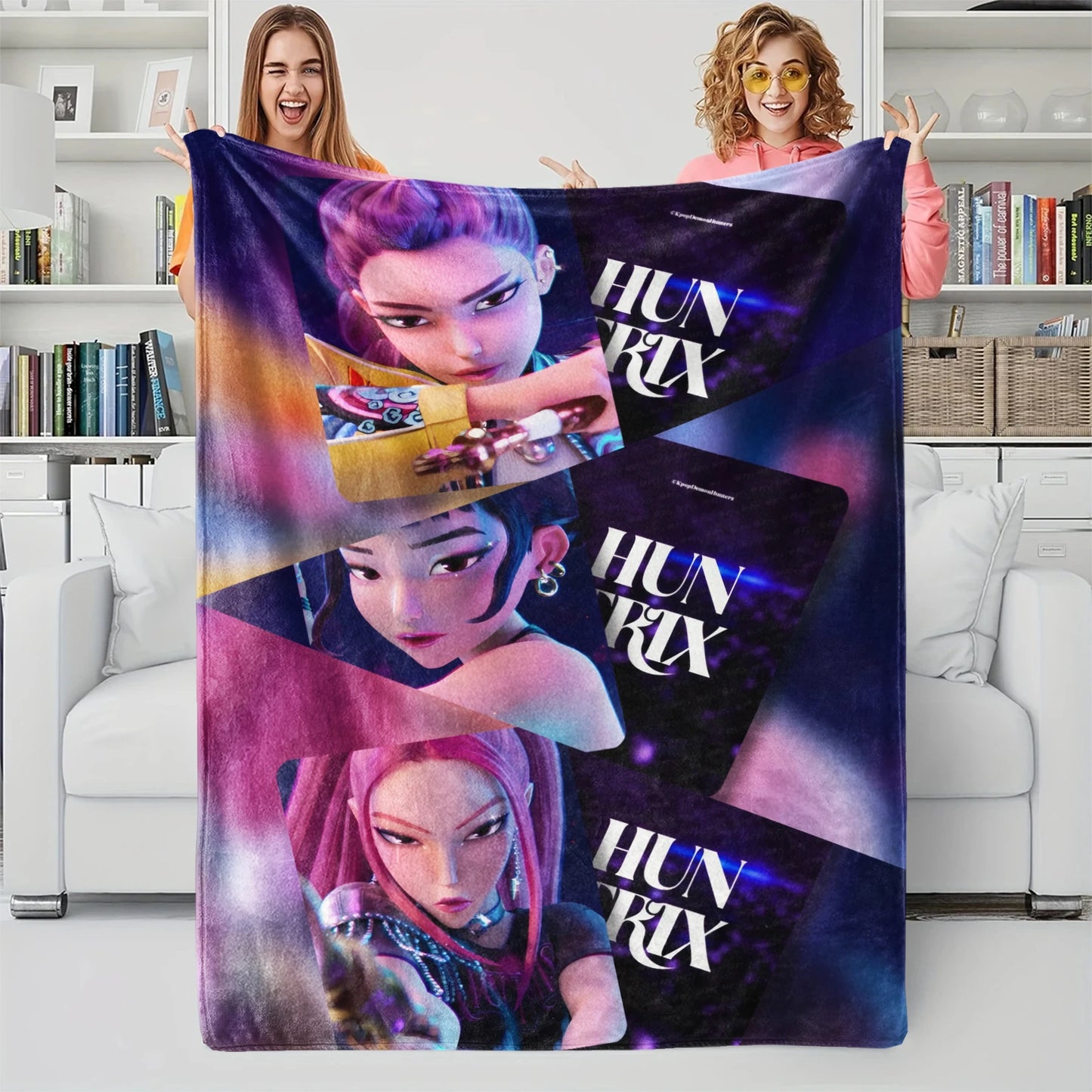 🛌 K-Pop Demon Hunters – Plaide Doux & Chaud Toutes Saisons 🛌