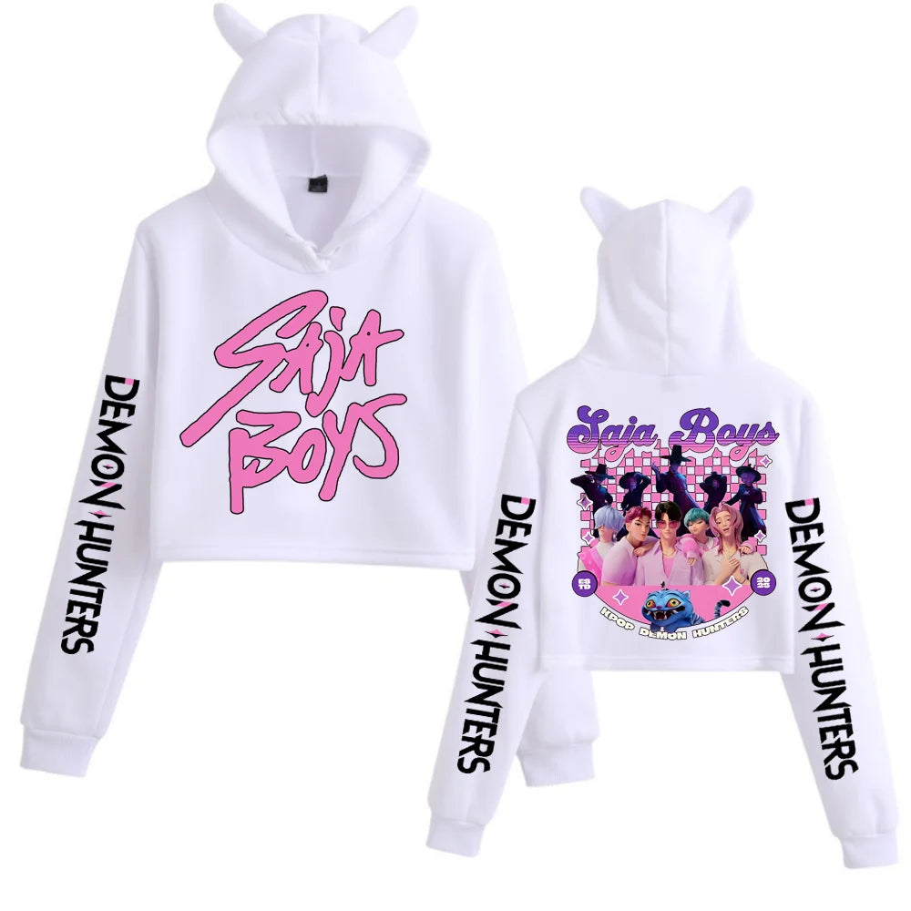 😺 Anime K-Pop Demon Hunters – Sweat à Oreilles de Chat 😺