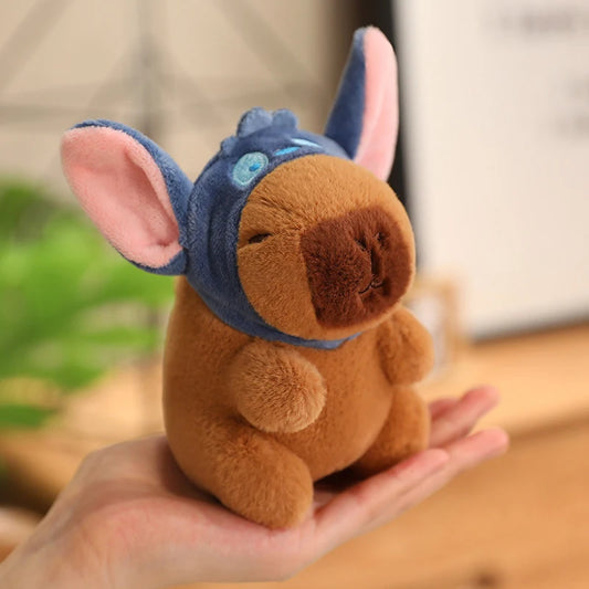 Capybara Stitch peluche — Douceur, Détente et Câlins XXL !