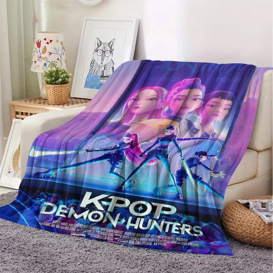 🛌 K-Pop Demon Hunters – Plaide Doux & Chaud Toutes Saisons 🛌