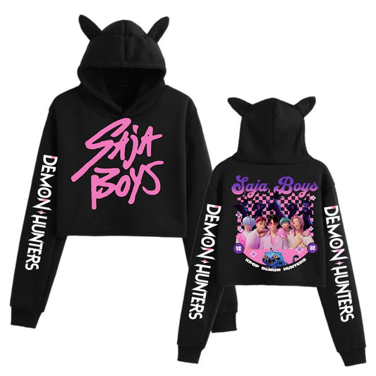😺 Anime K-Pop Demon Hunters – Sweat à Oreilles de Chat  😺