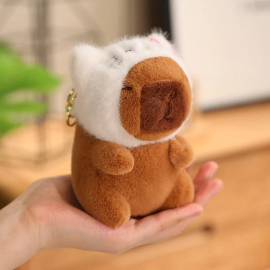 Capybara capuche peluche — Douceur, Détente et Câlins XXL !